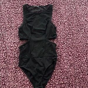 Black see through bodysuit